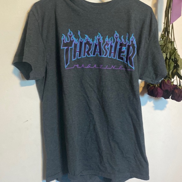 Grey, sized medium, Thrasher T-shirt - Picture 1 of 3